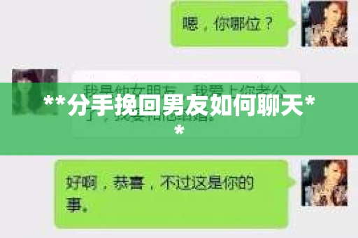 **分手挽回男友如何聊天**