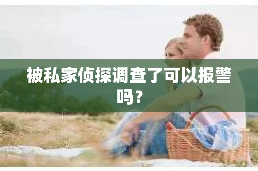 被私家侦探调查了可以报警吗？