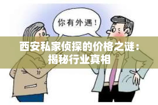 西安私家侦探的价格之谜：揭秘行业真相