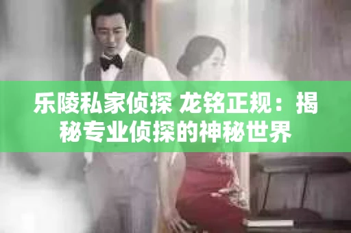 乐陵私家侦探 龙铭正规：揭秘专业侦探的神秘世界