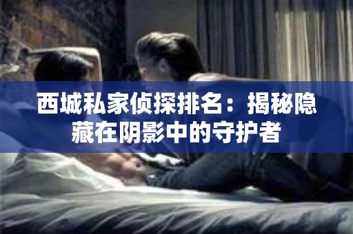 西城私家侦探排名：揭秘隐藏在阴影中的守护者