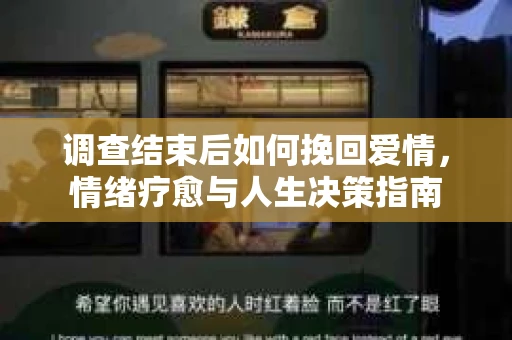 调查结束后如何挽回爱情，情绪疗愈与人生决策指南