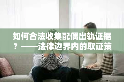 如何合法收集配偶出轨证据？——法律边界内的取证策略